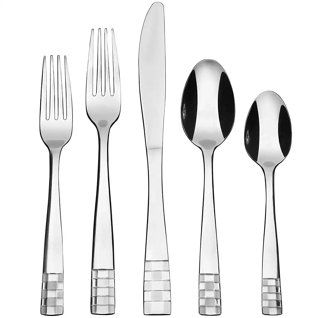 Flatware Set Stainless Steel Service For 8, Dishwasher Safe