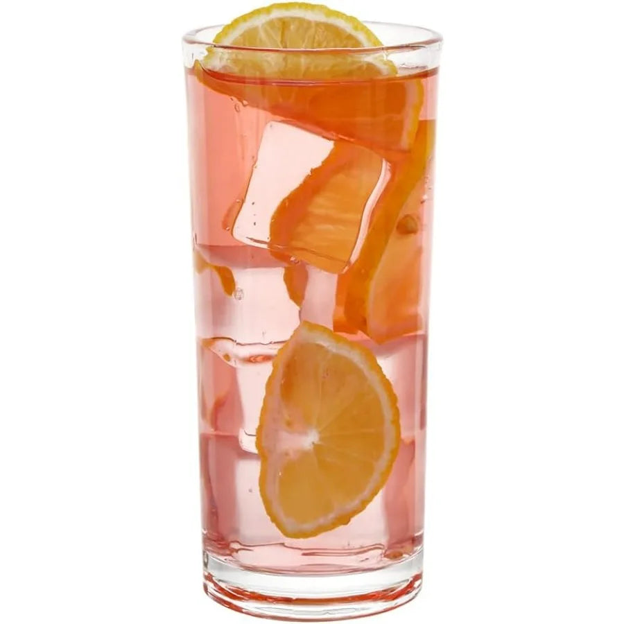 NONEDrinkware 24-Pack Tall Clear Glasses For Cocktails