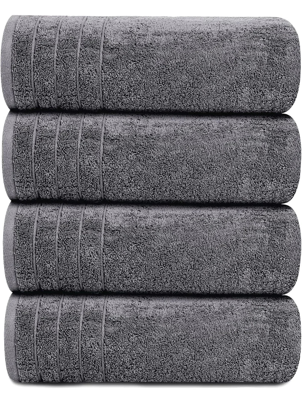 Bath Towels 100 Percent Cotton 4 Pack Bundle Value