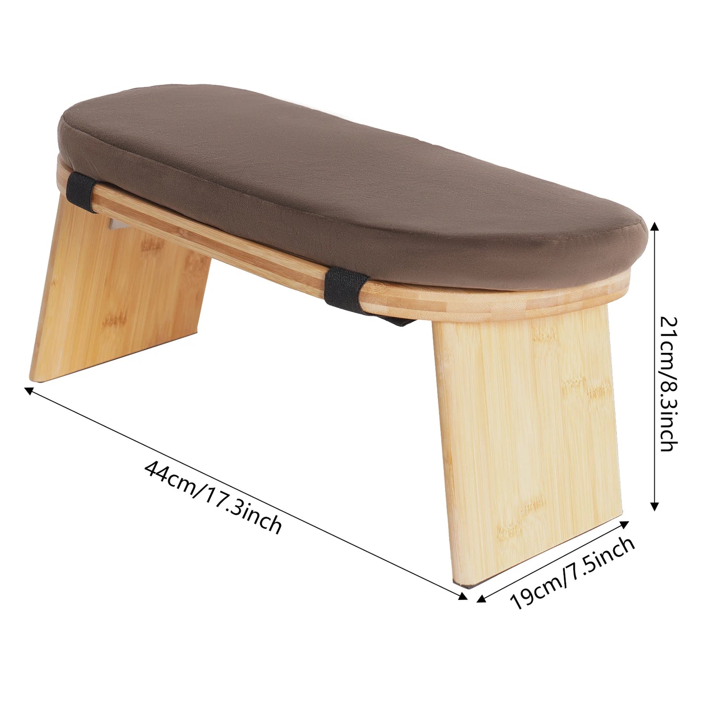 Bymaocar Foldable Ergonomic Meditation Bench