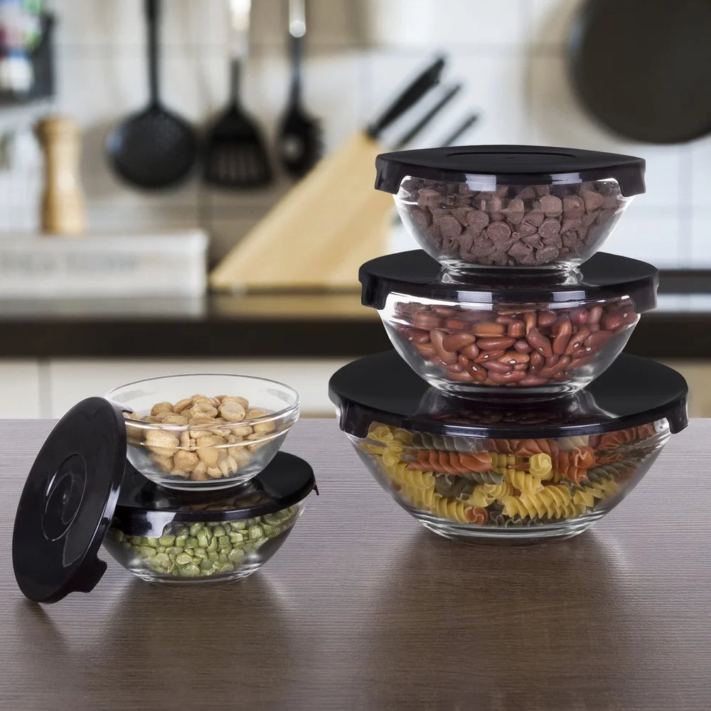 Glass Storage Containers With Snap Lids Kitchen Essentials