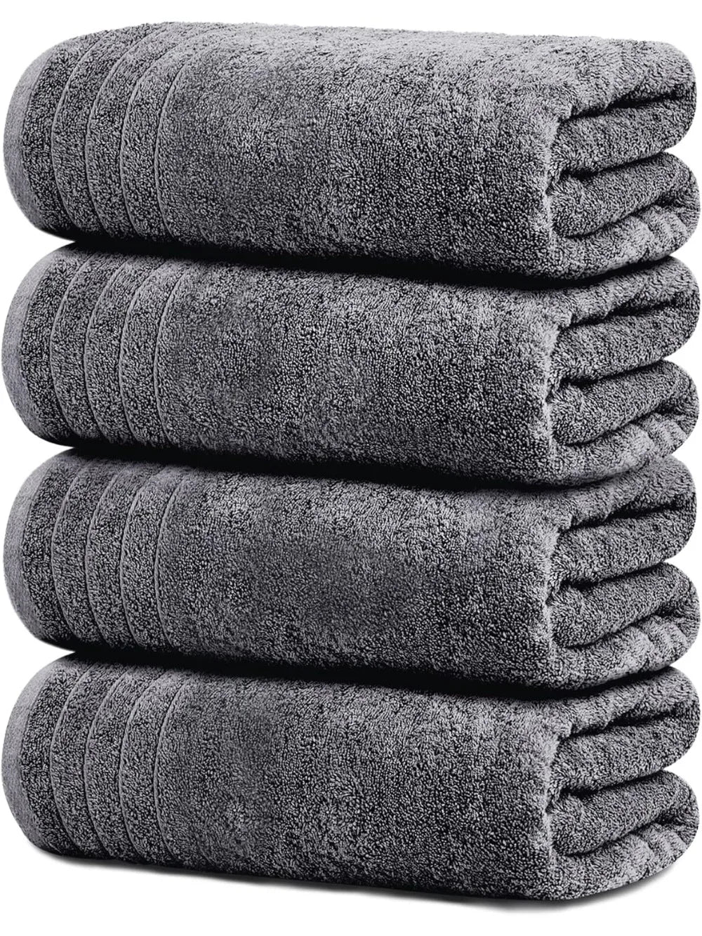 Bath Towels 100 Percent Cotton 4 Pack Bundle Value