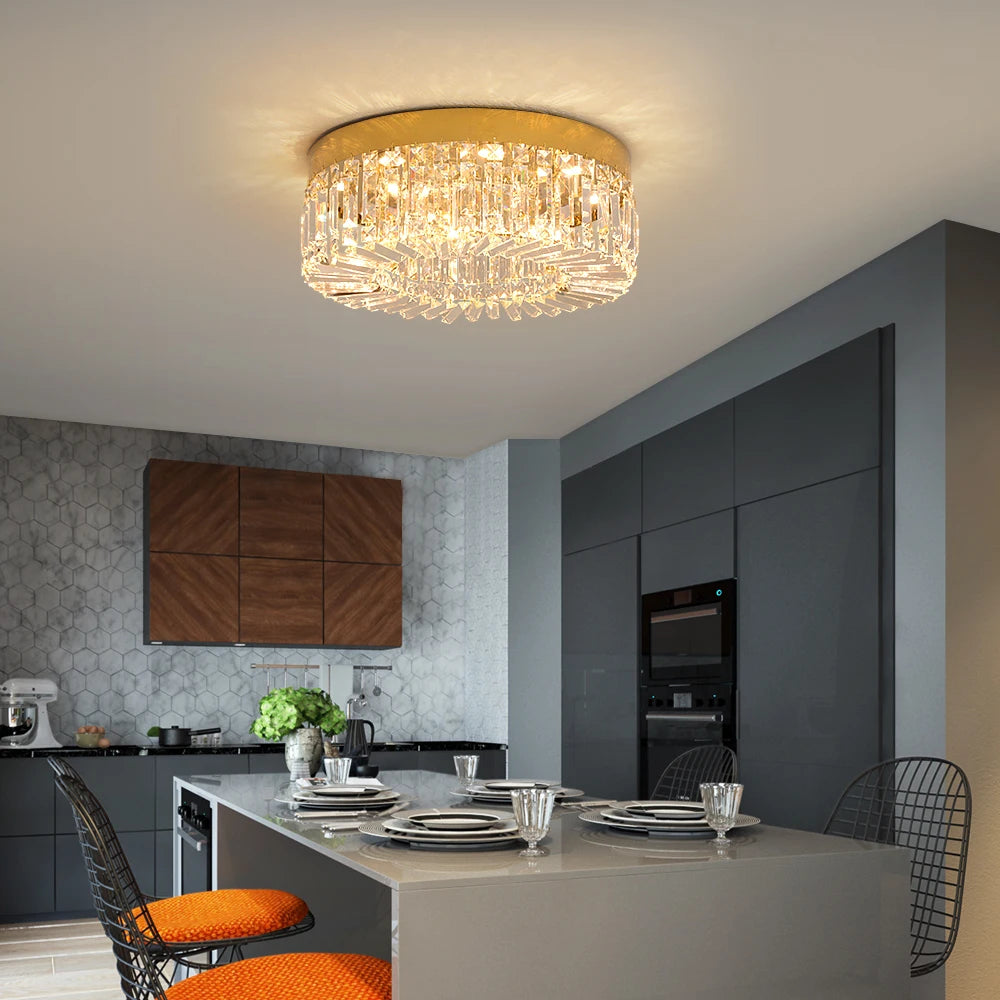 VETRULUS Crystal Ceiling Lamp Modern Luxury Fixture