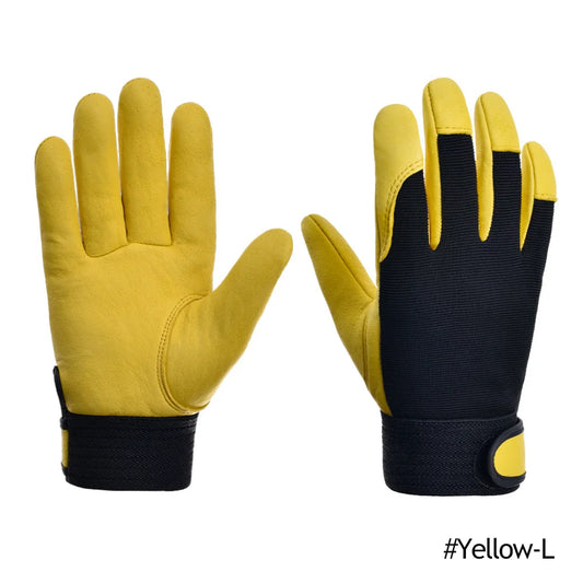 Cowhide Leather Work Gloves Wear Resistant Welding