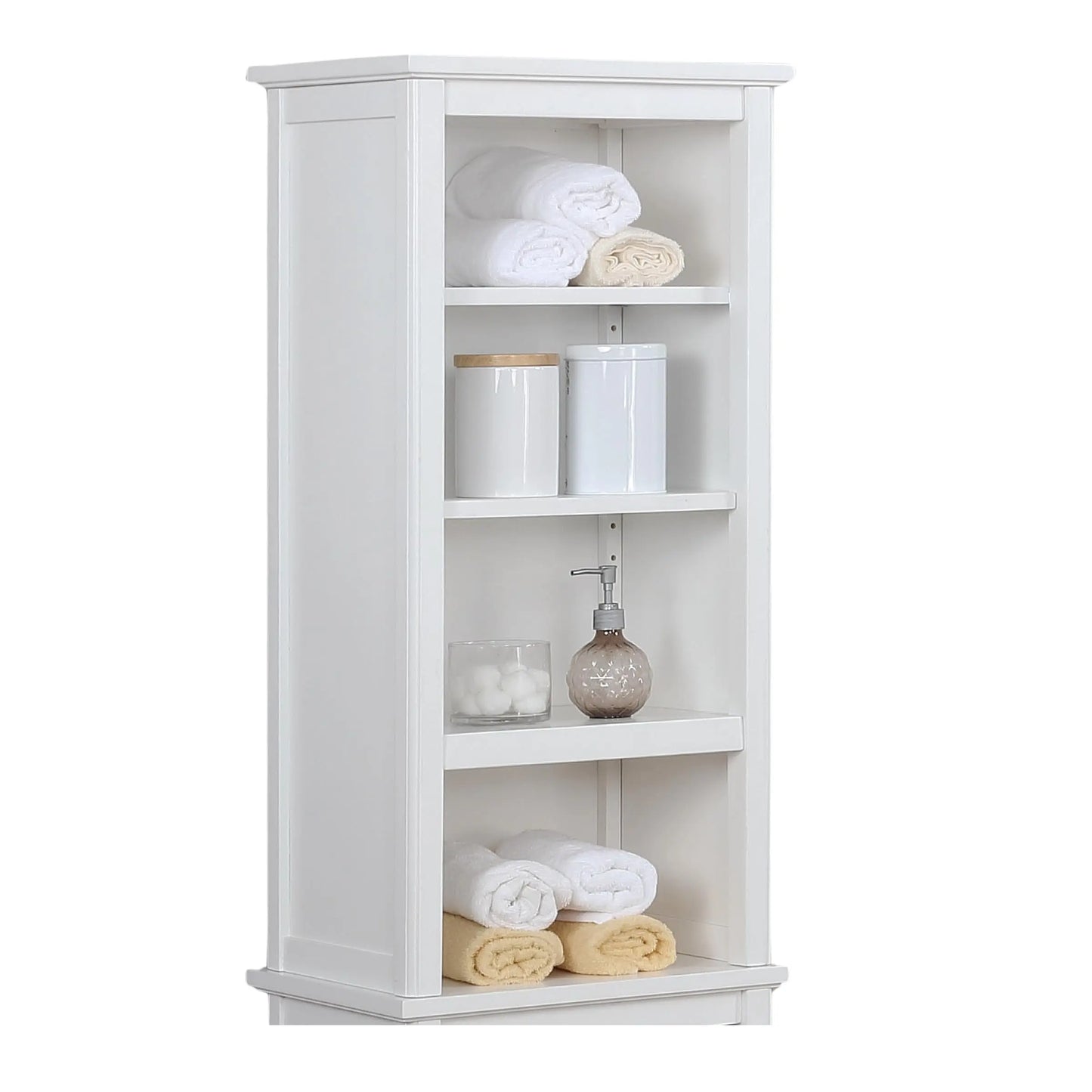 XIUWO Dorset Bathroom Shelf Hutch With Adjustable Shelves