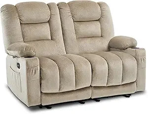 DAFIFY Power Loveseat Recliner With Heat And Vibration