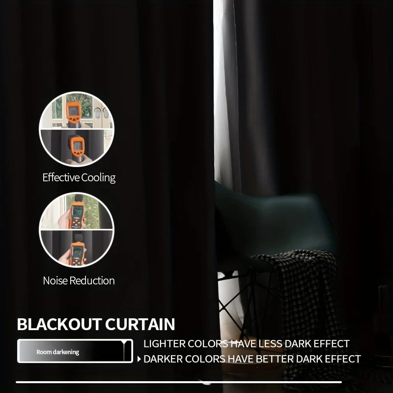 CN Zhejiang Solid Perforated Curtains for Darkening Living Rooms