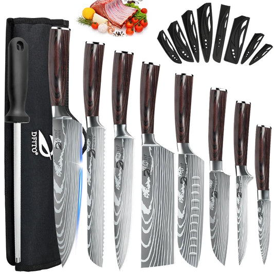 Kitchen Knife Set Stainless Steel For Everyday Cooking