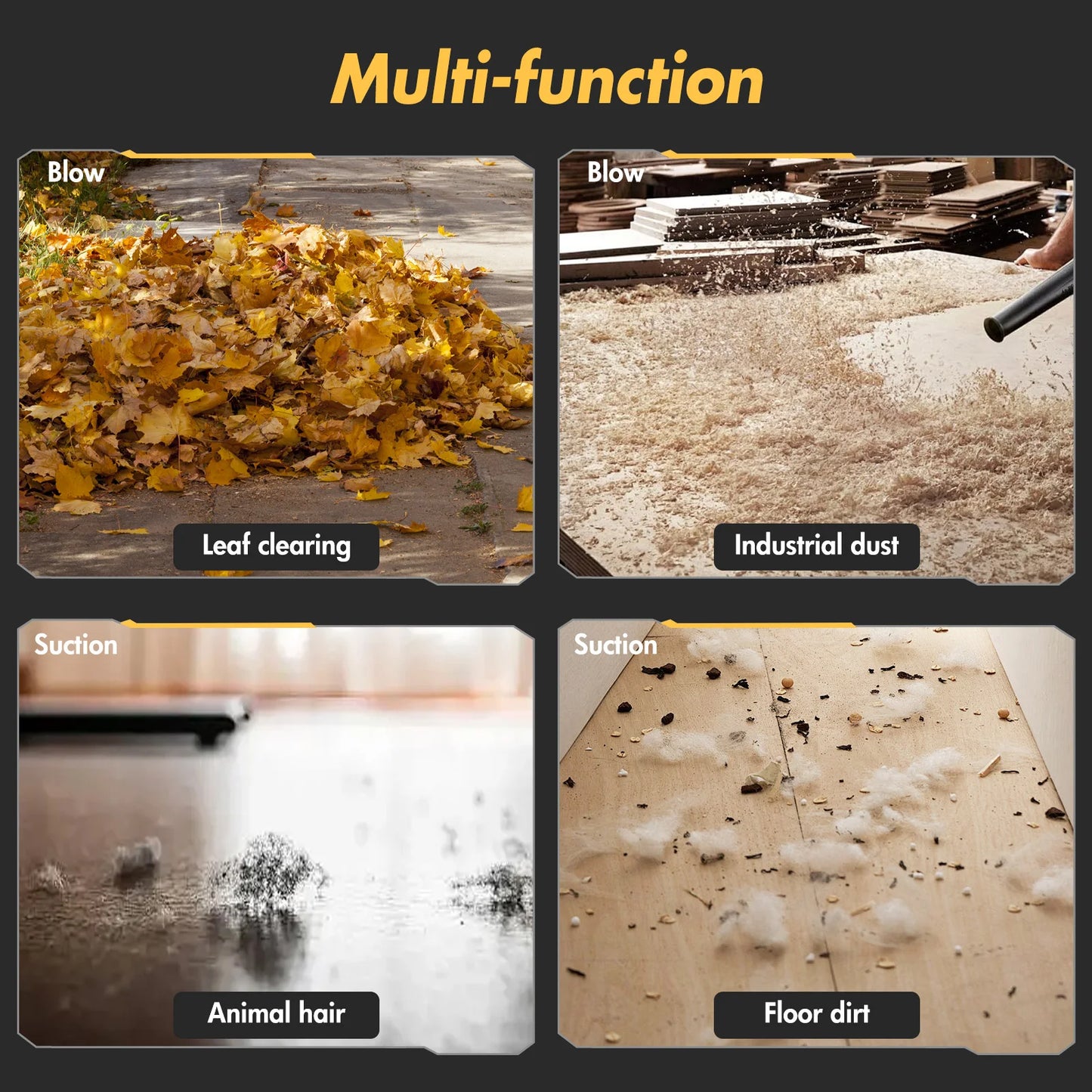 Leaf Blower 21V Cordless 2in1 With Battery Charger