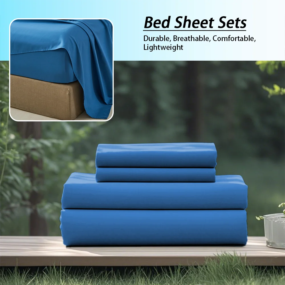 Bedding Set Microfiber Soft Solid Color for All Seasons