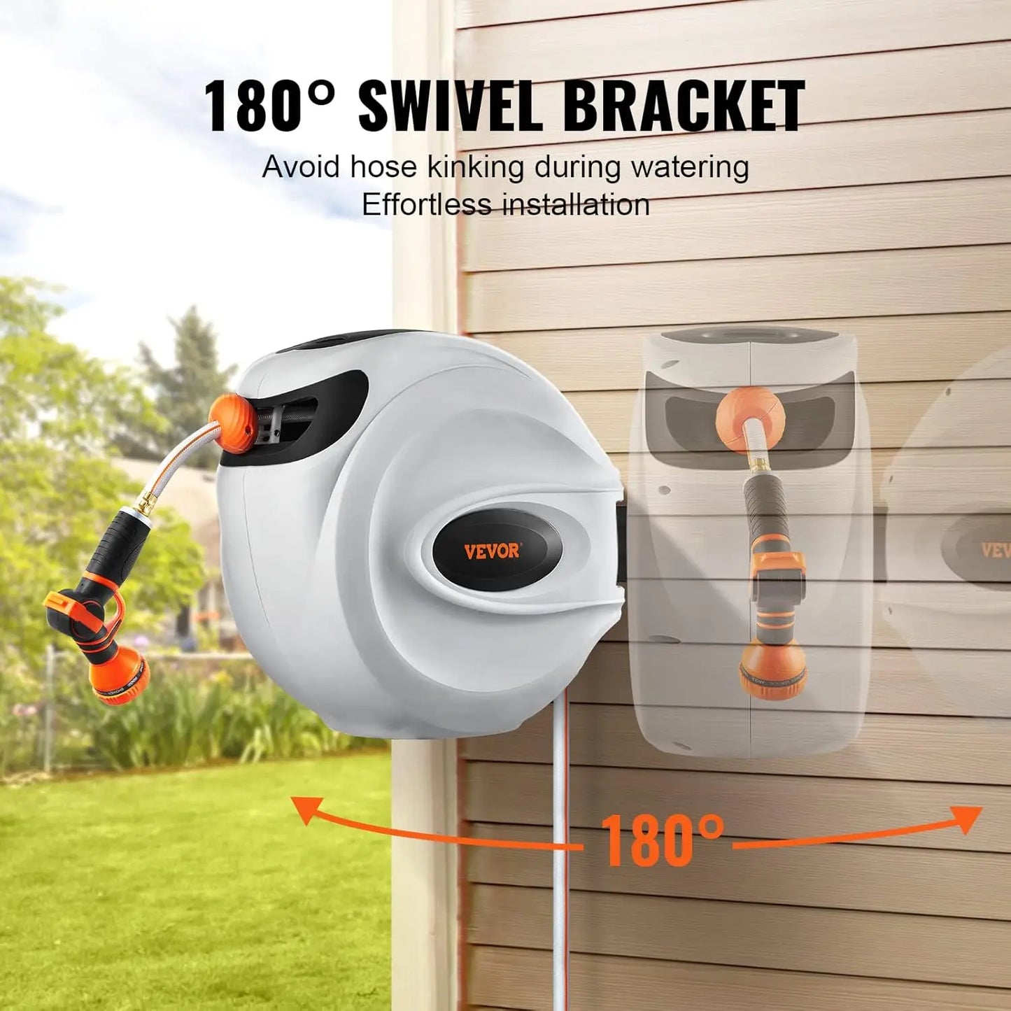 Retractable Hose Reel Automatic Rewind Garden Tool