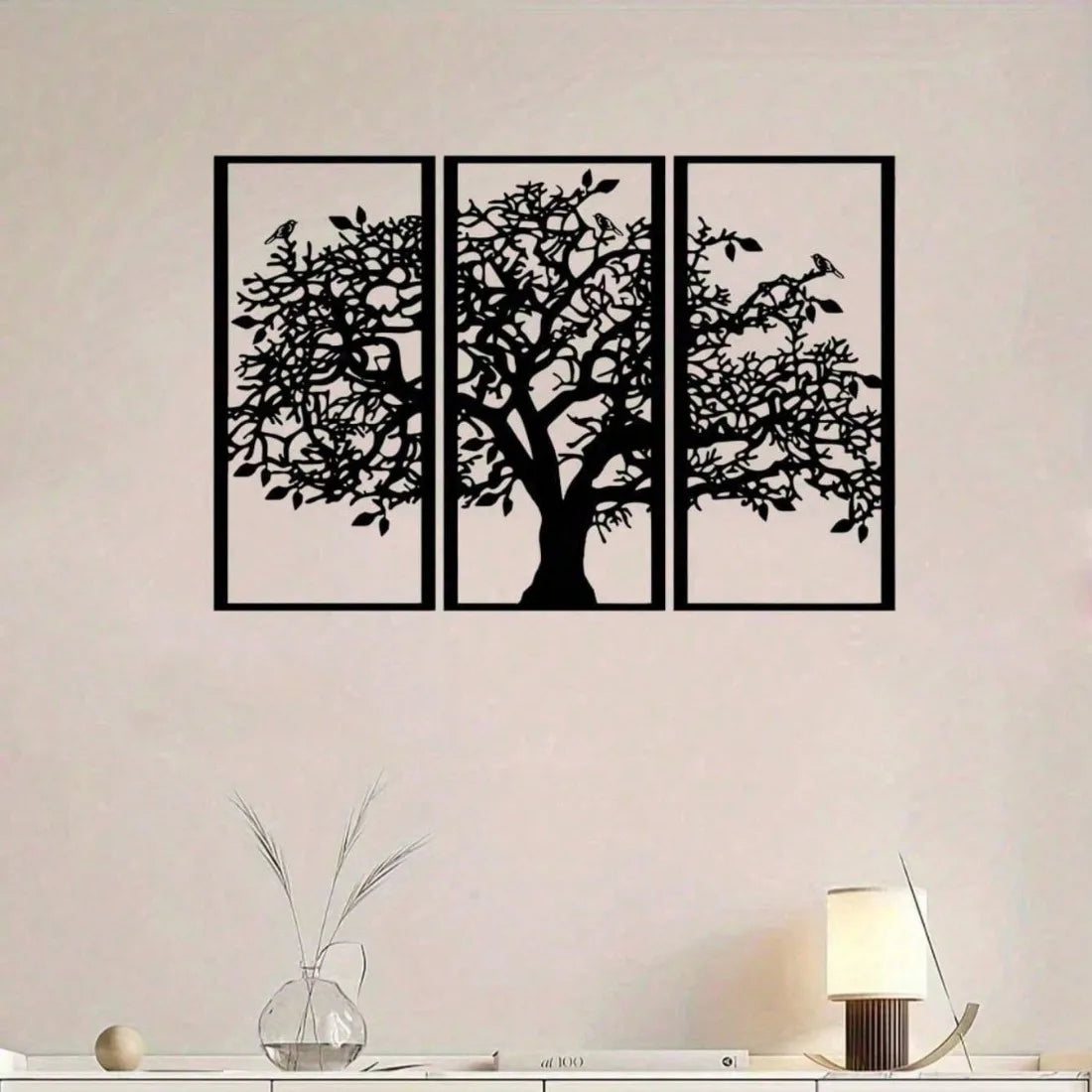 CIFBUY Tree of Life Metal Wall Art Zen Boho Decorative