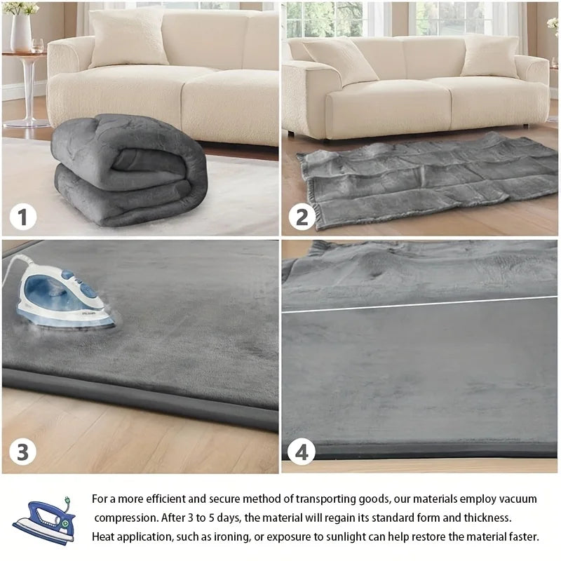 PapaMama Carpet Mat Memory Foam Non-slip Living Room Rug