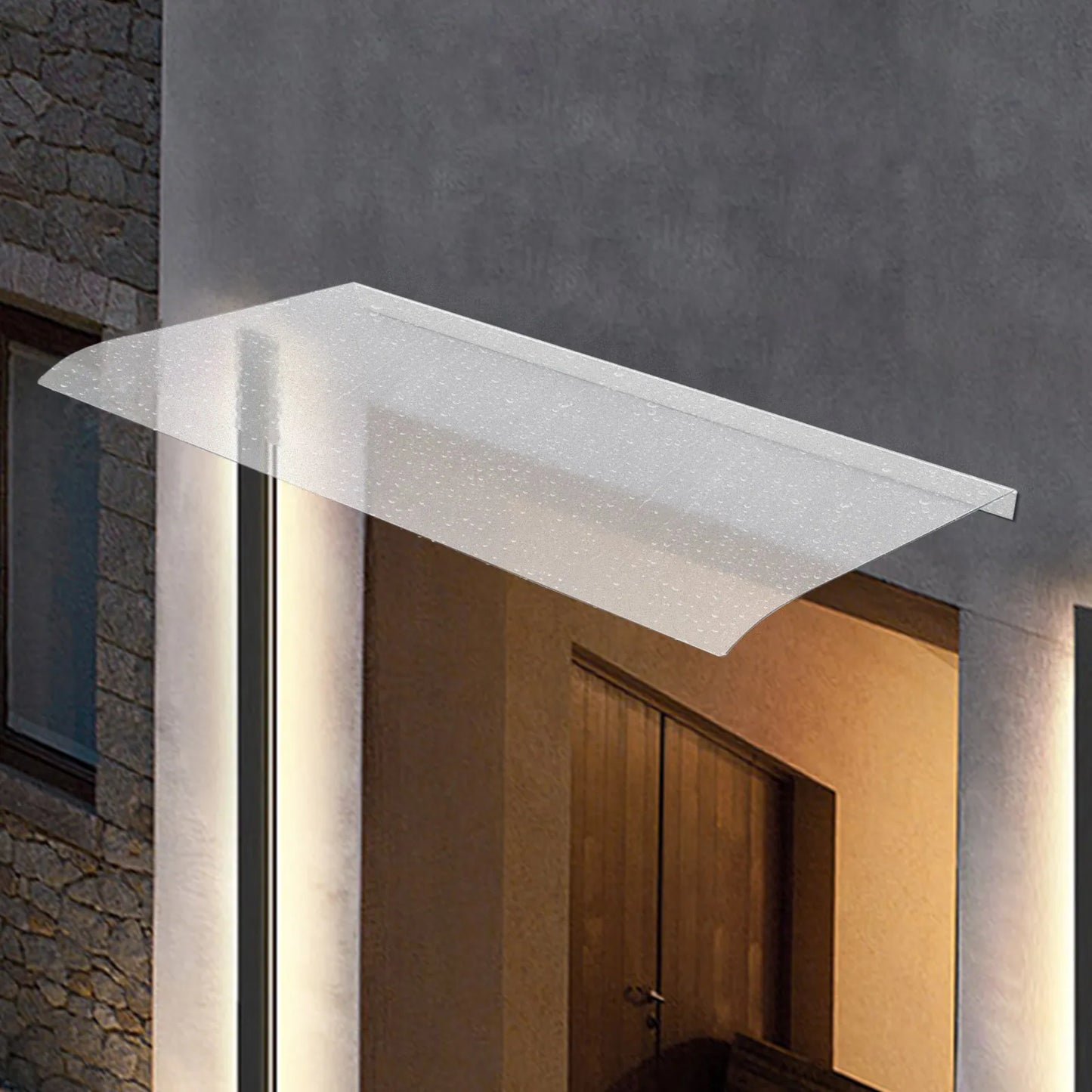 Sichuan Canopy Polycarbonate Curved Outdoor UV Weather Shield Awning