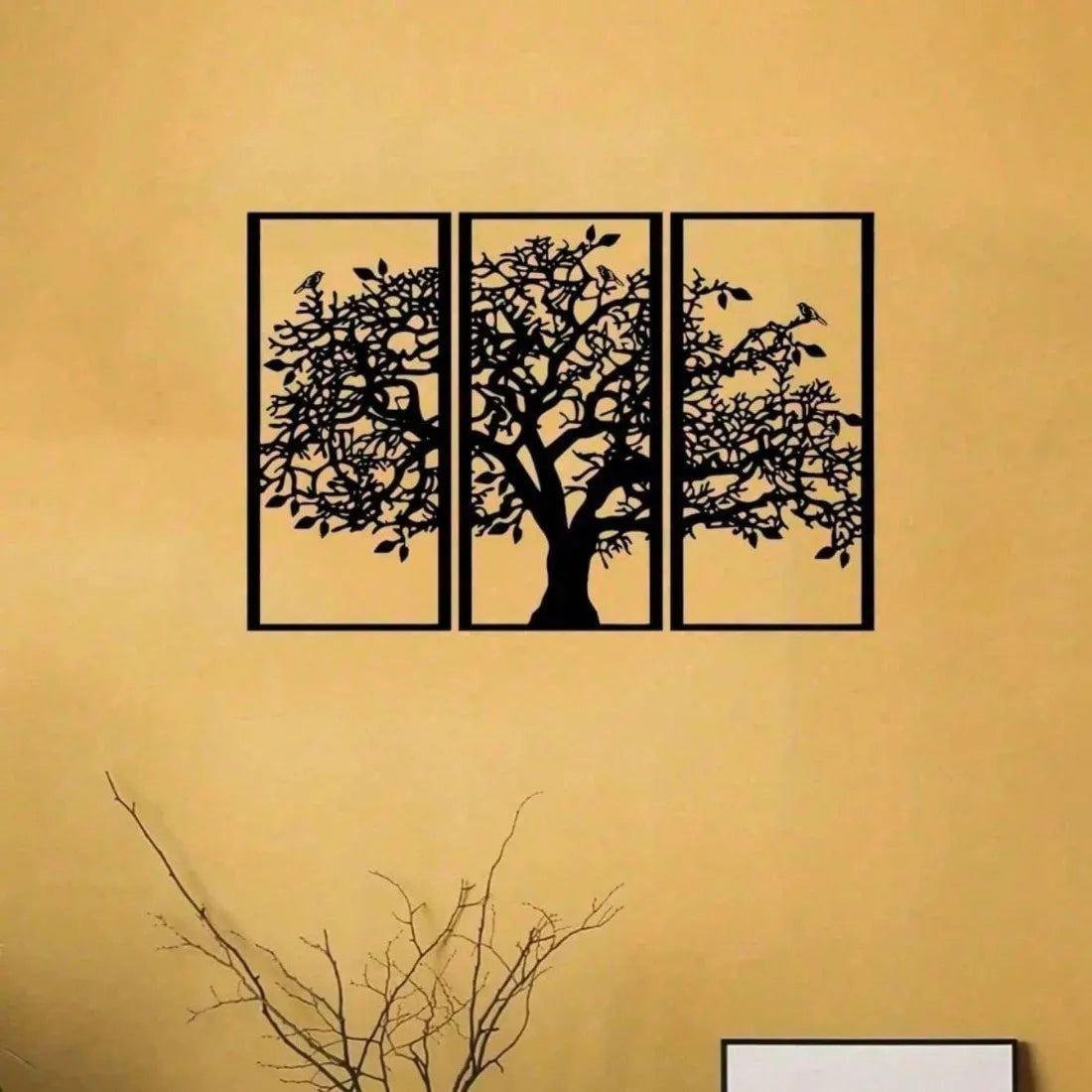 CIFBUY Tree of Life Metal Wall Art Zen Boho Decorative