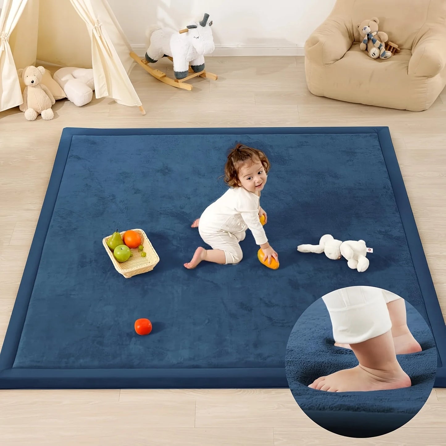 PapaMama Carpet Mat Memory Foam Non-slip Living Room Rug