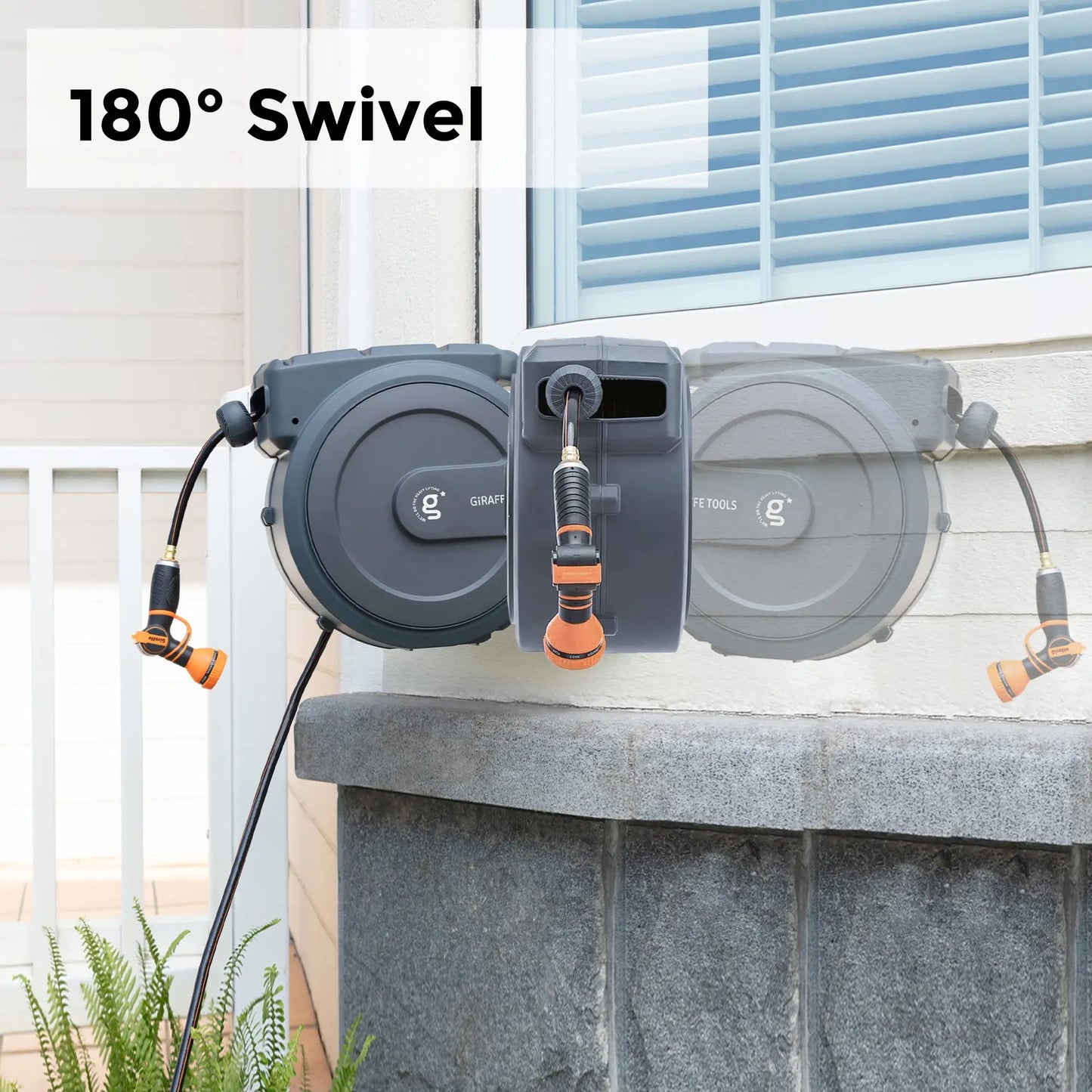 Giraffe Tools Garden Hose Reel Retractable AW30 Model