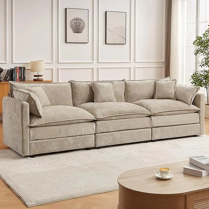 HUANZHUANG L-Shaped Modular Sectional Sofa