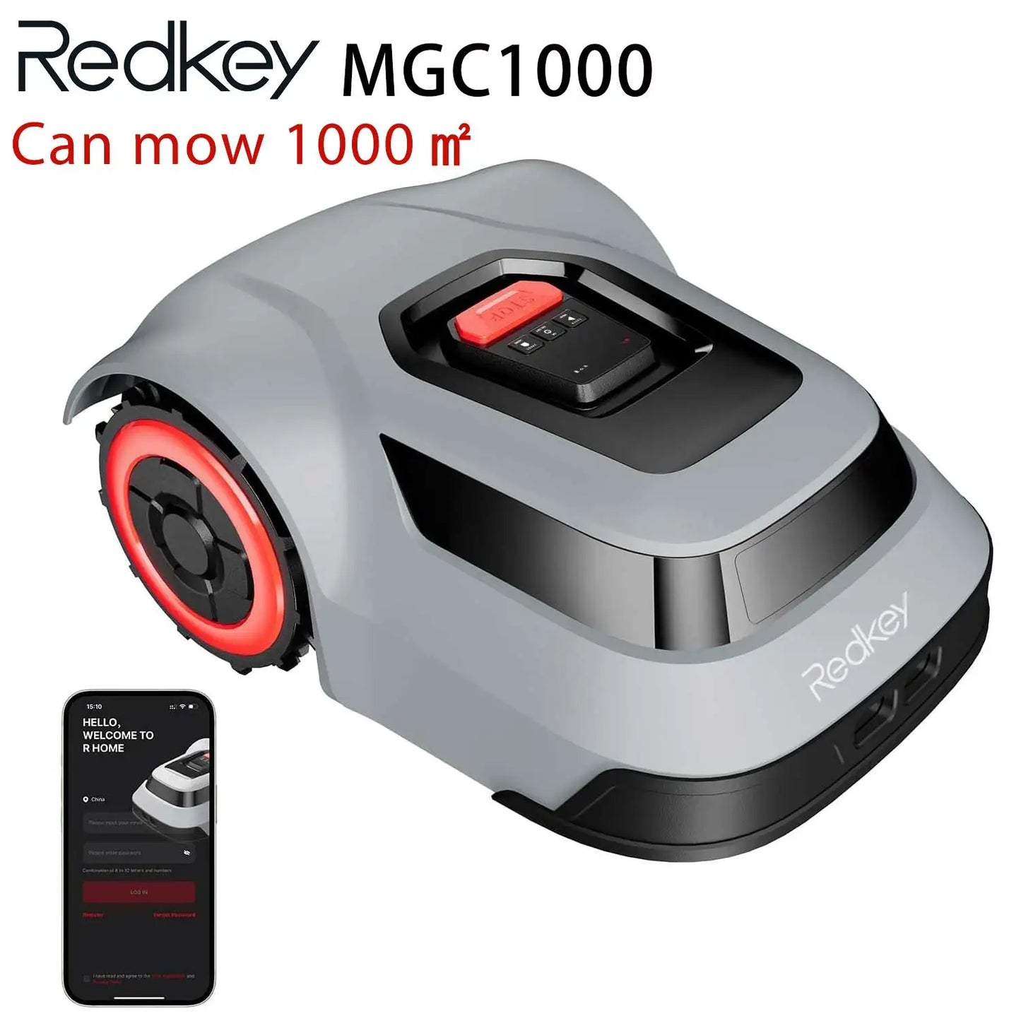 Redkey Robotic Lawn Mower With C-TOF Technology And App Control