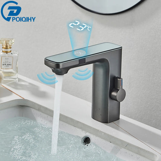 Poqihy Smart Sensor Basin Faucet With Digital Display