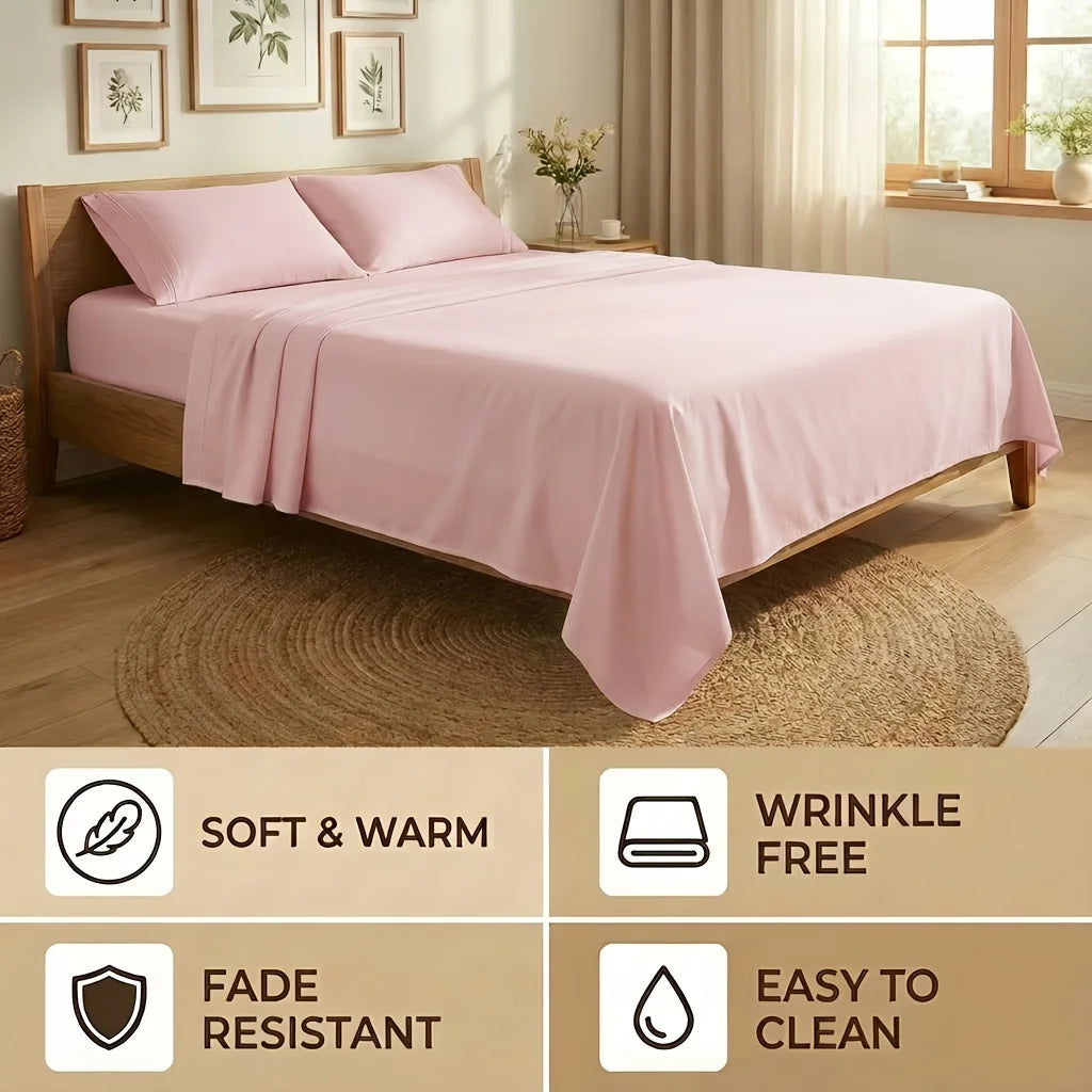 Bed Sheets Set Bamboo Bedding For Comfortable Sleep