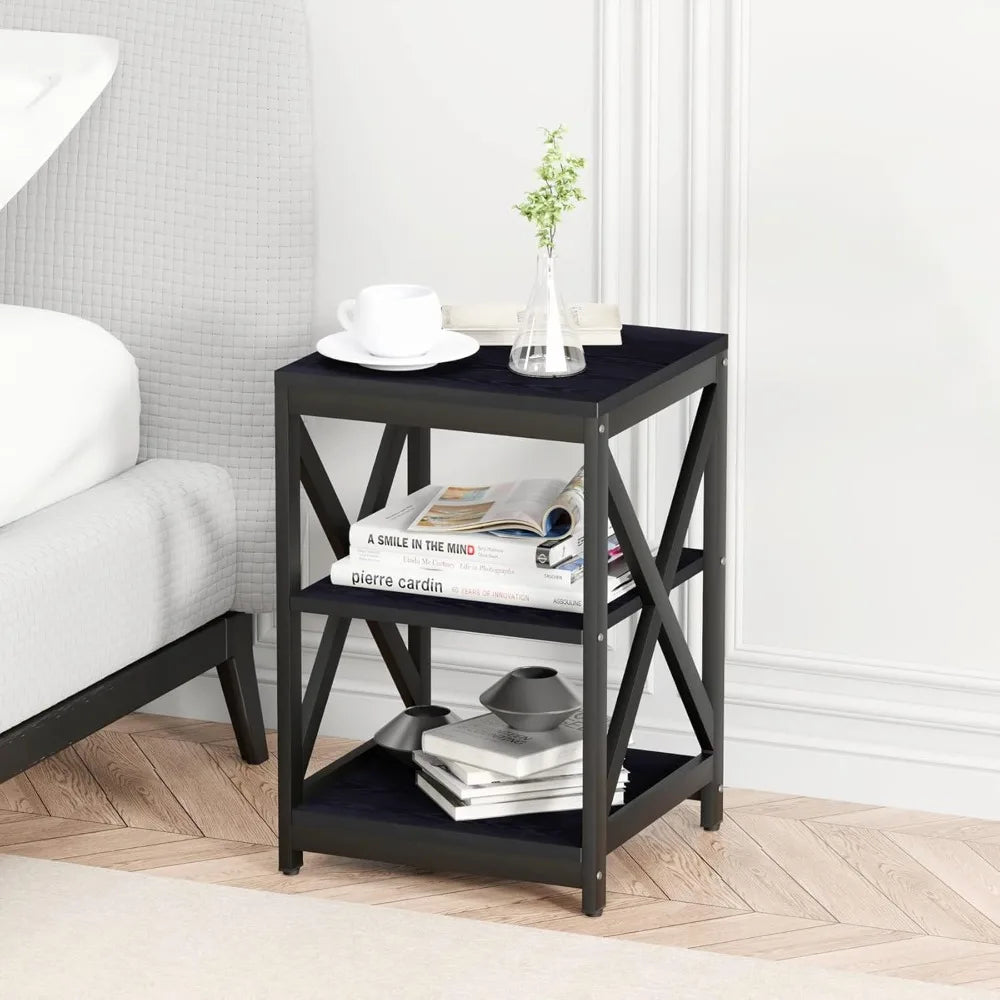 Coffee Table Set Industrial X-Design For Living Room