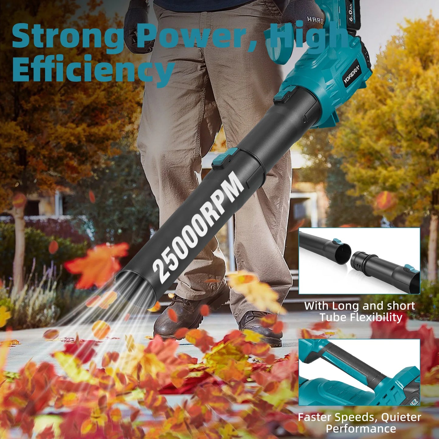 Yofidra Electric Air Blower Brushless Powerful 25000 RPM