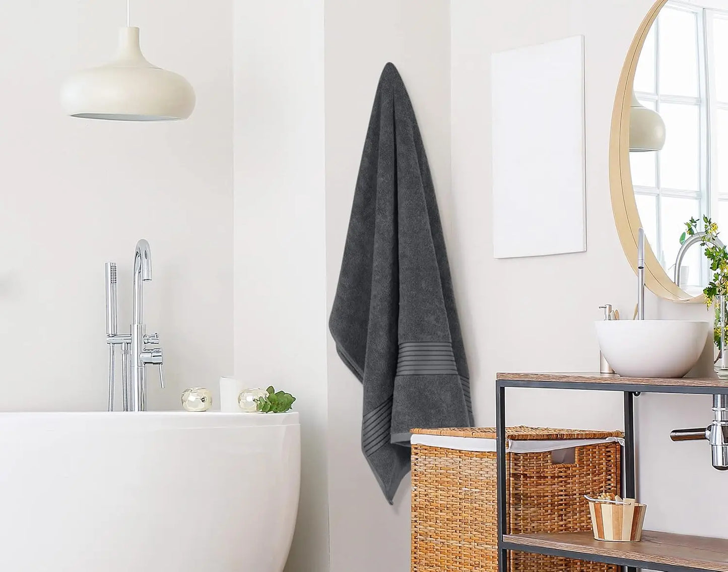 Bath Sheets 2 Pack 100 Percent Cotton Quick Dry Absorbent