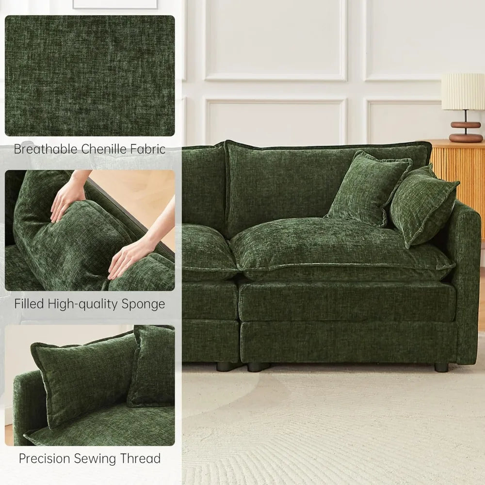 HUANZHUANG L-Shaped Modular Sectional Sofa