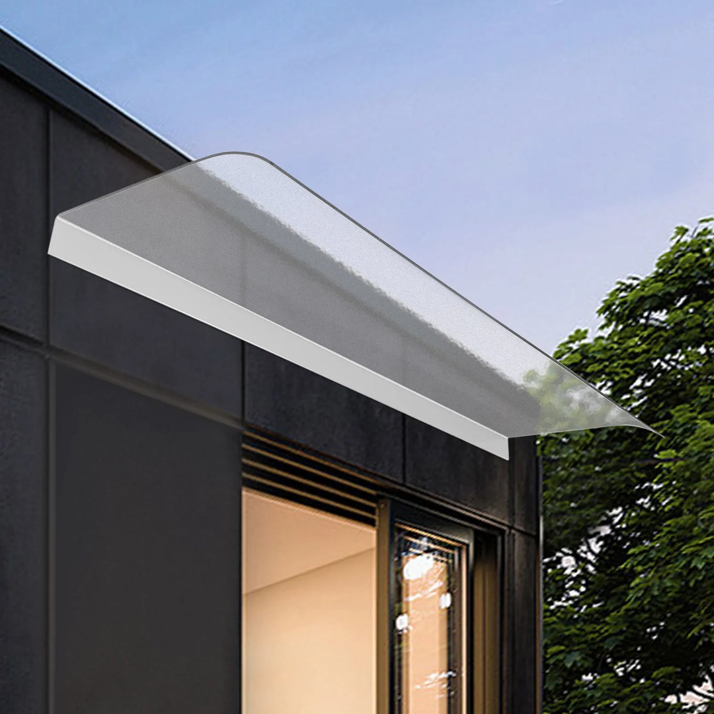 Sichuan Canopy Polycarbonate Curved Outdoor UV Weather Shield Awning