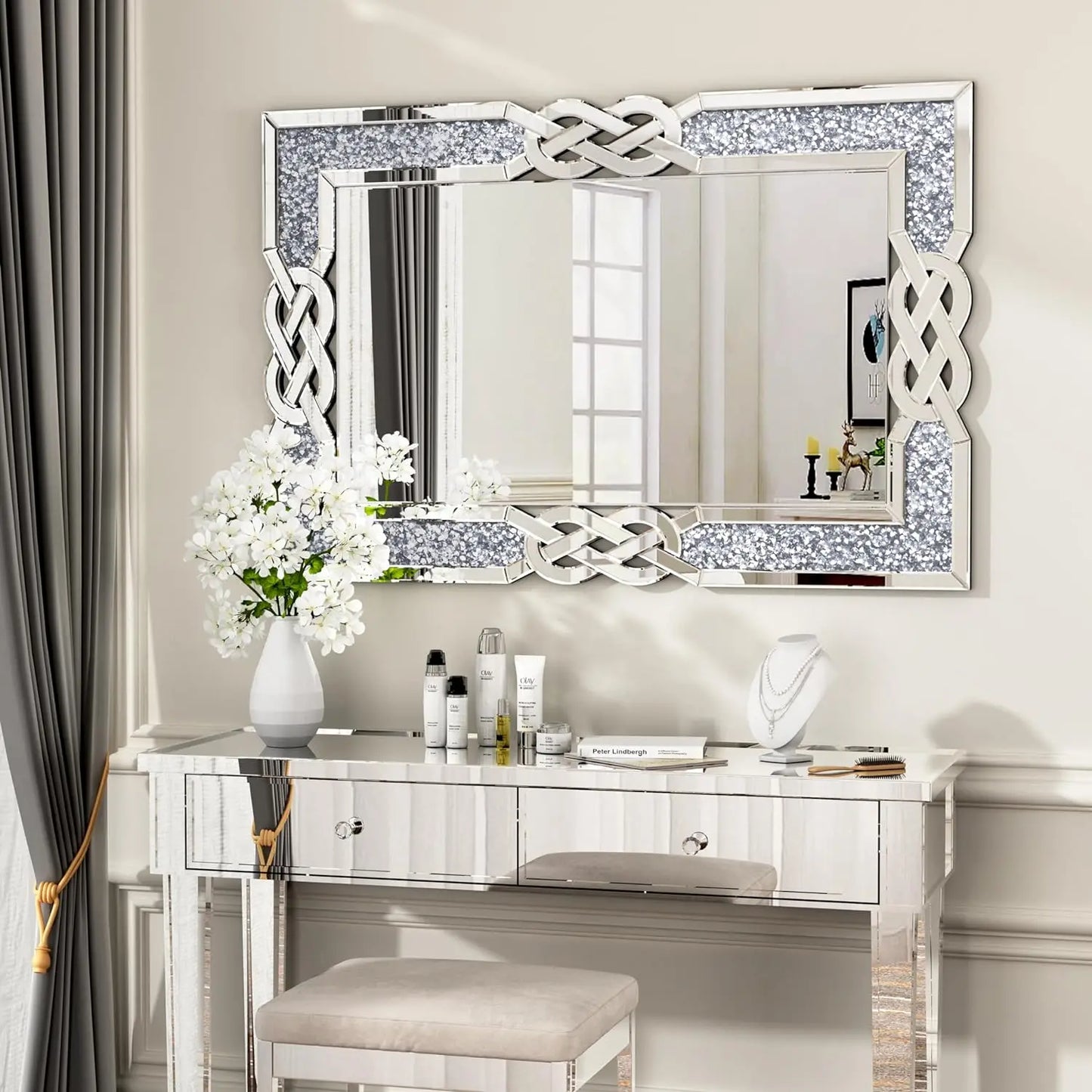Mirror Crystal Vanity Wall Hanging Decorative Mirror