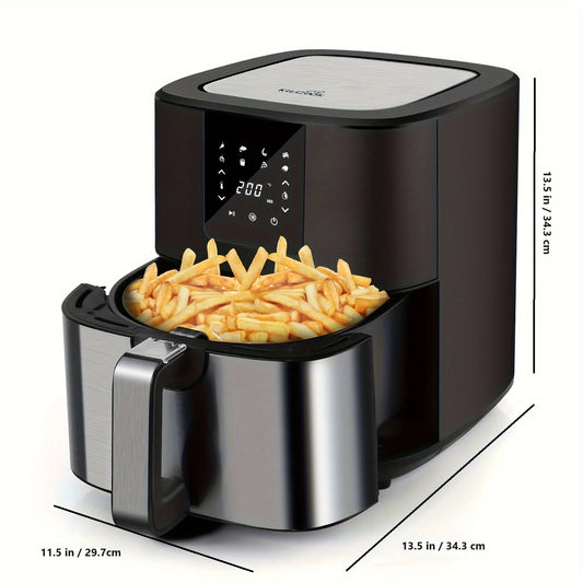KitCook Air Fryer 1500W With 8 Presets Digital Touch Screen