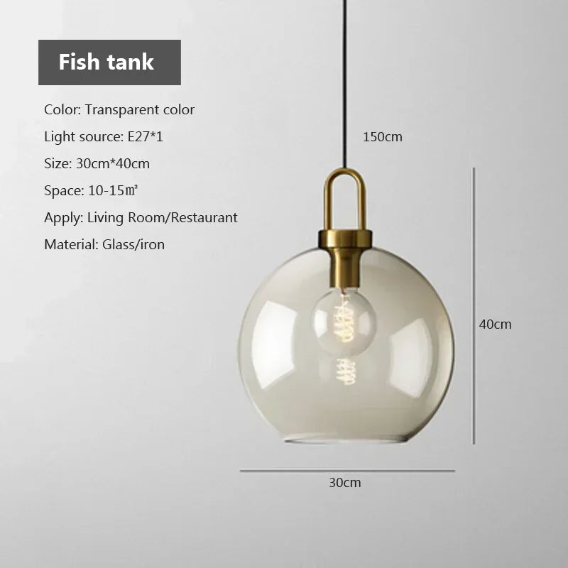 Pendant Light Goldfish Fixture For Home And Dining