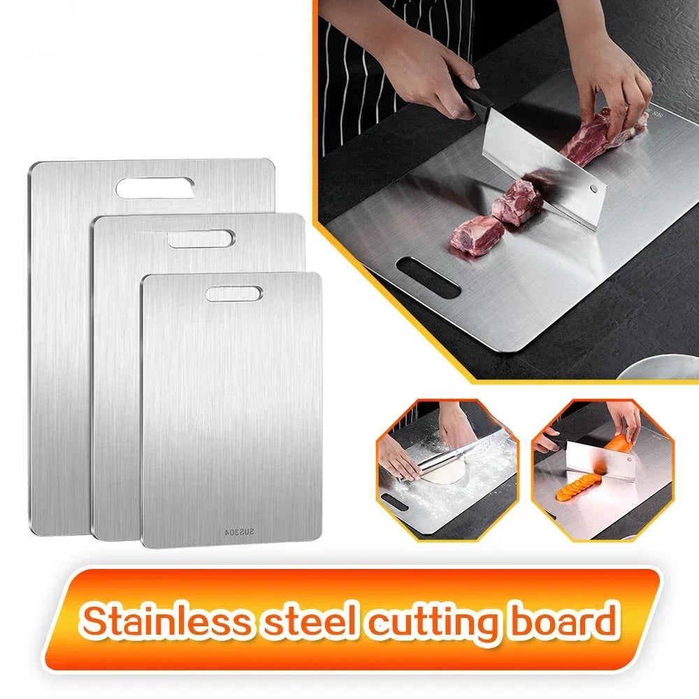 Cutting Board Double-Sided 304 Stainless Steel Antibacterial