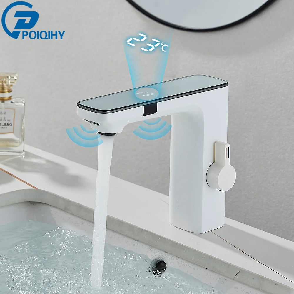 Poqihy Smart Sensor Basin Faucet With Digital Display