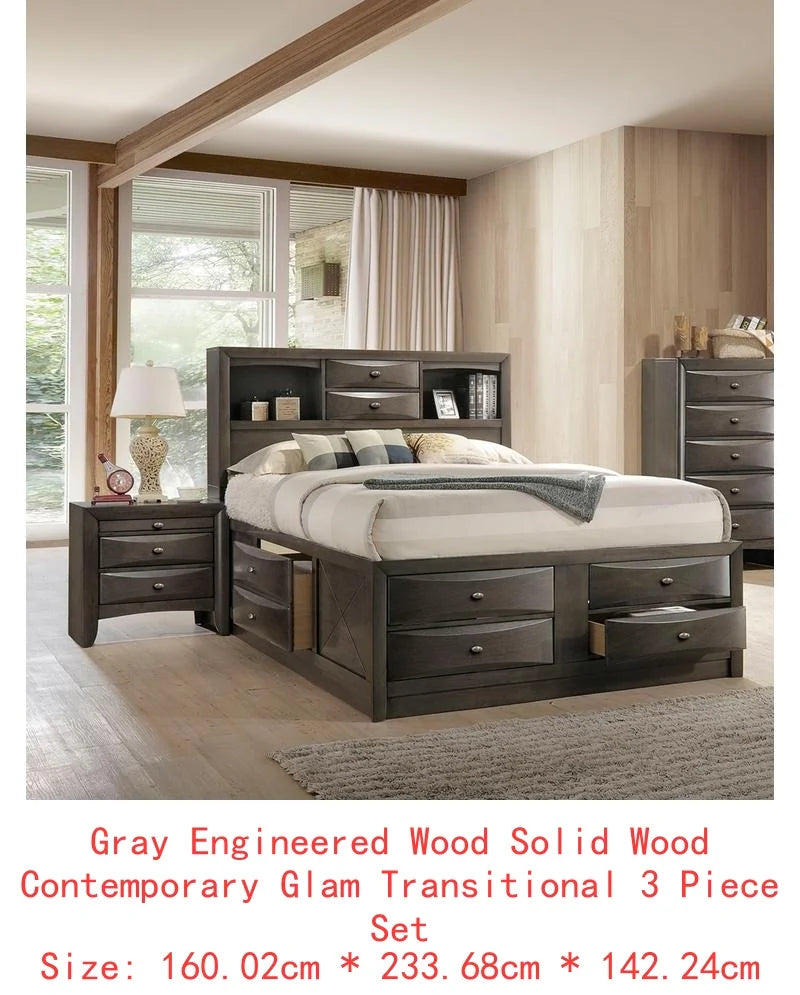 Bed With Footboard Drawers For Bedroom Storage And Organization