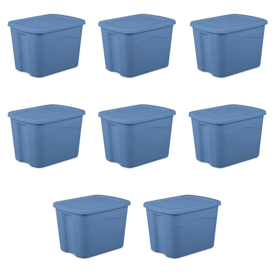 Sterilite Plastic Storage Bin With Snap-On Lid For Home Organization