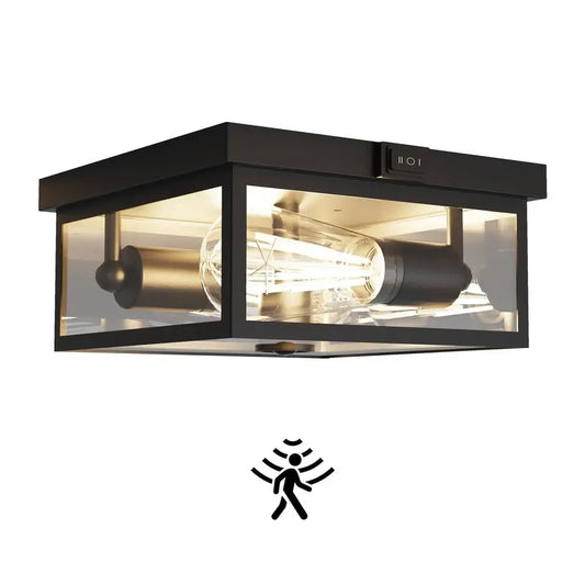 Ceiling Light Motion Sensor Flush Mount Exterior Fixture