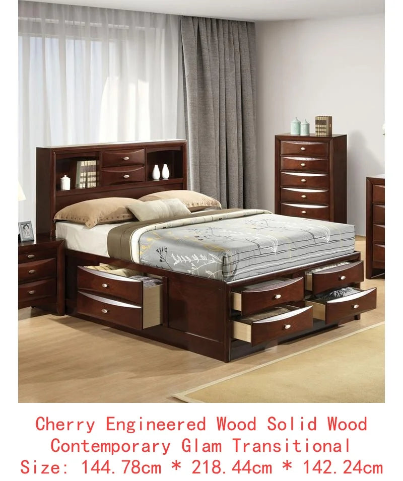 Bed With Footboard Drawers For Bedroom Storage And Organization