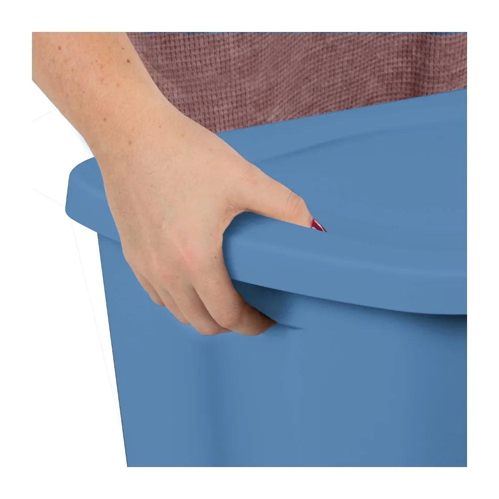 Sterilite Plastic Storage Bin With Snap-On Lid For Home Organization