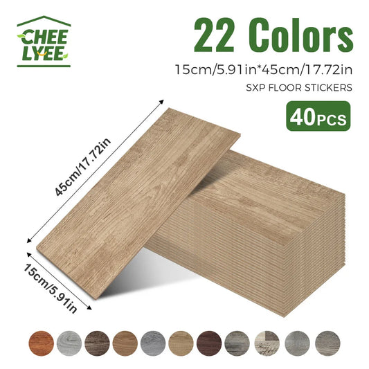 Self-Adhesive Wood Grain Strips Peel-and-Stick Wall Decals