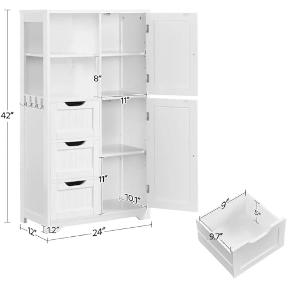 Bathroom Floor Cabinet Wood Home Organization Solutions