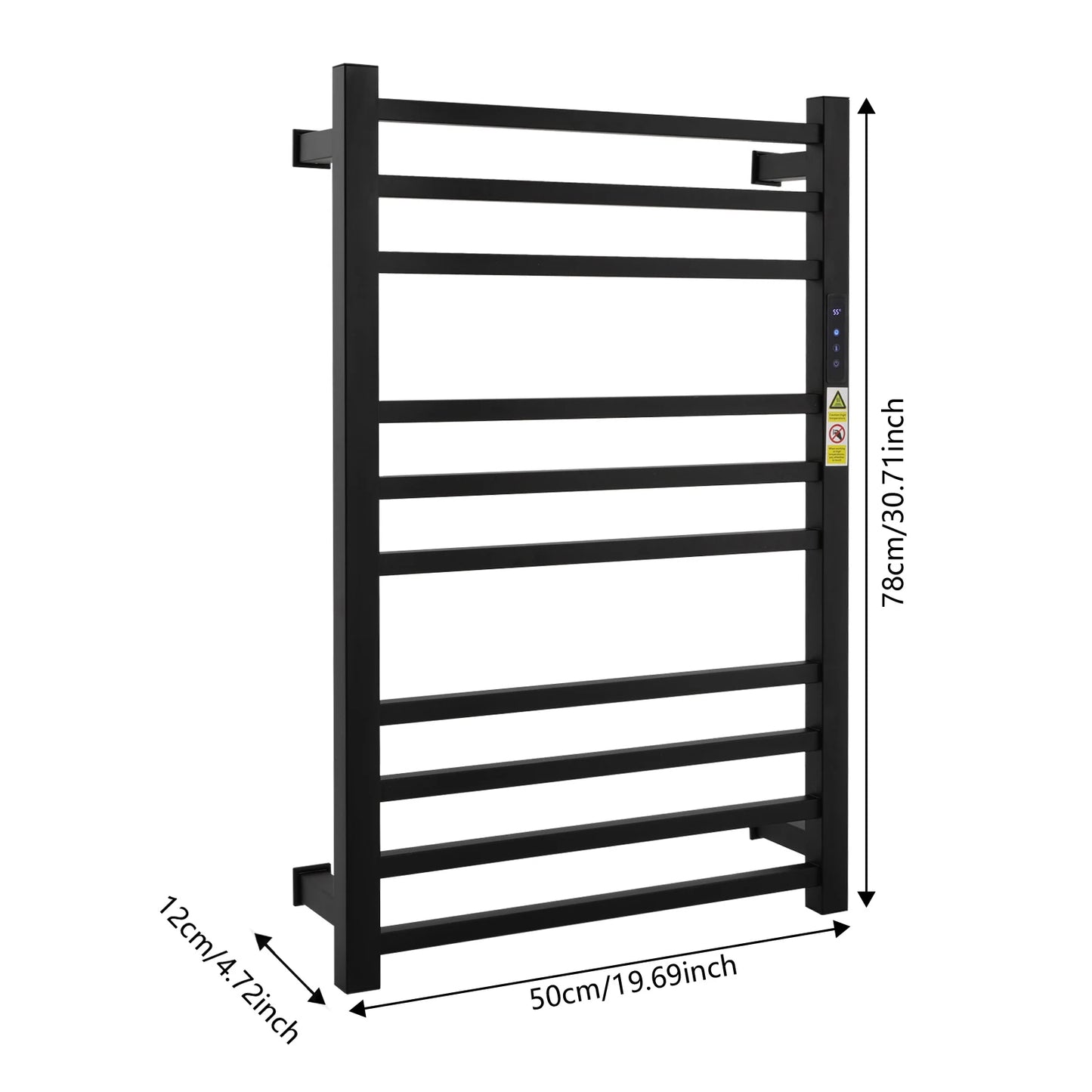 Towel Warmer Rack Stainless Steel Wall Mounted with Timer