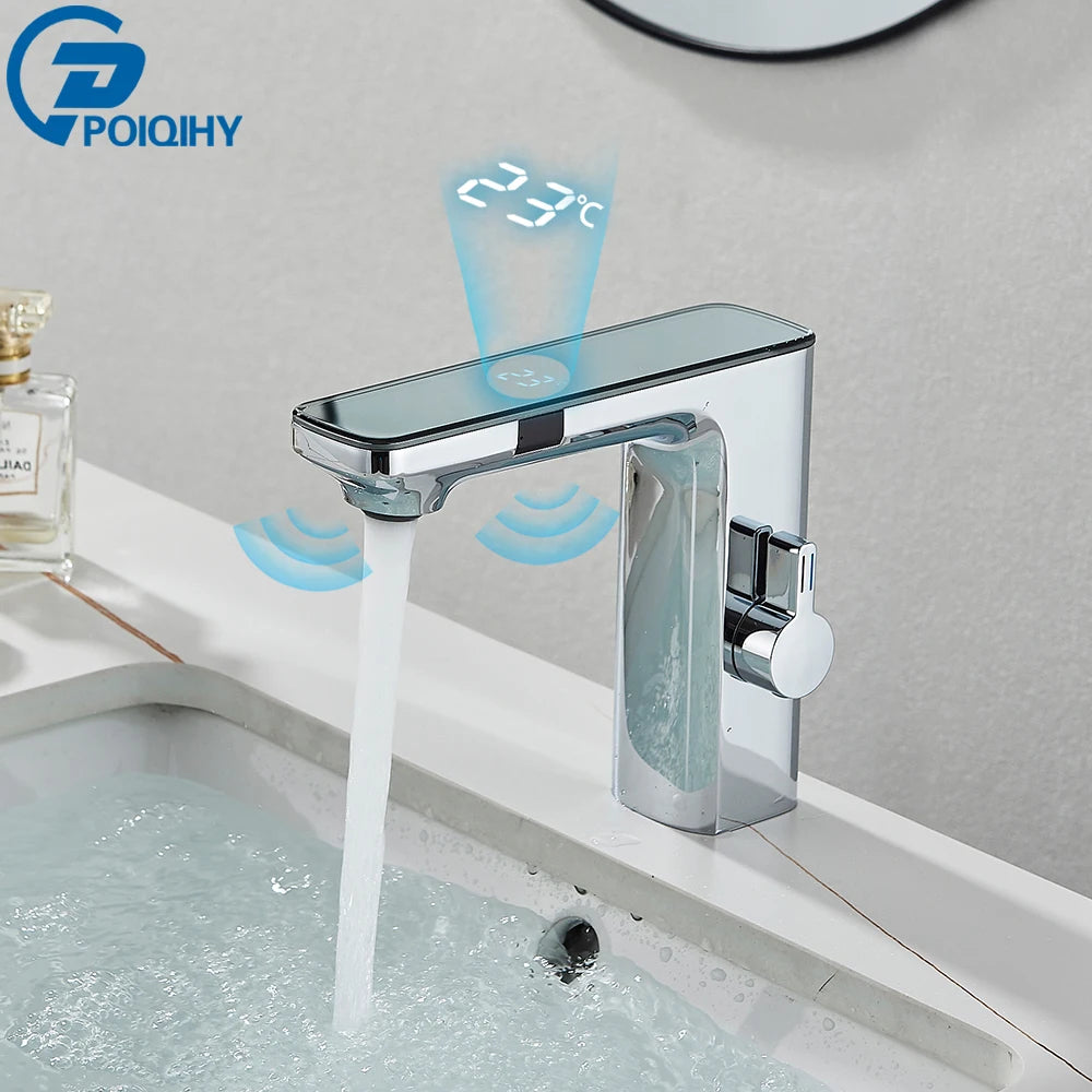 Poqihy Smart Sensor Basin Faucet With Digital Display