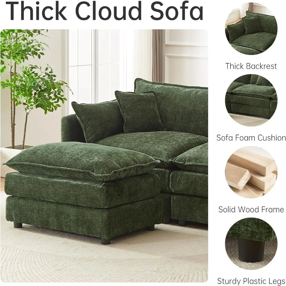 HUANZHUANG L-Shaped Modular Sectional Sofa