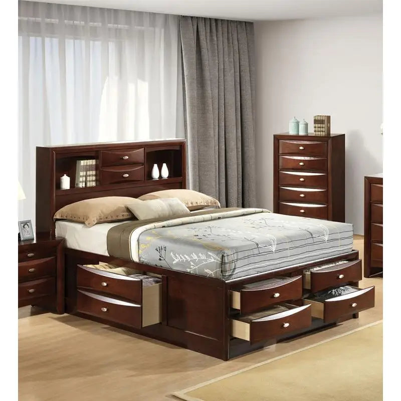 Bed With Footboard Drawers For Bedroom Storage And Organization
