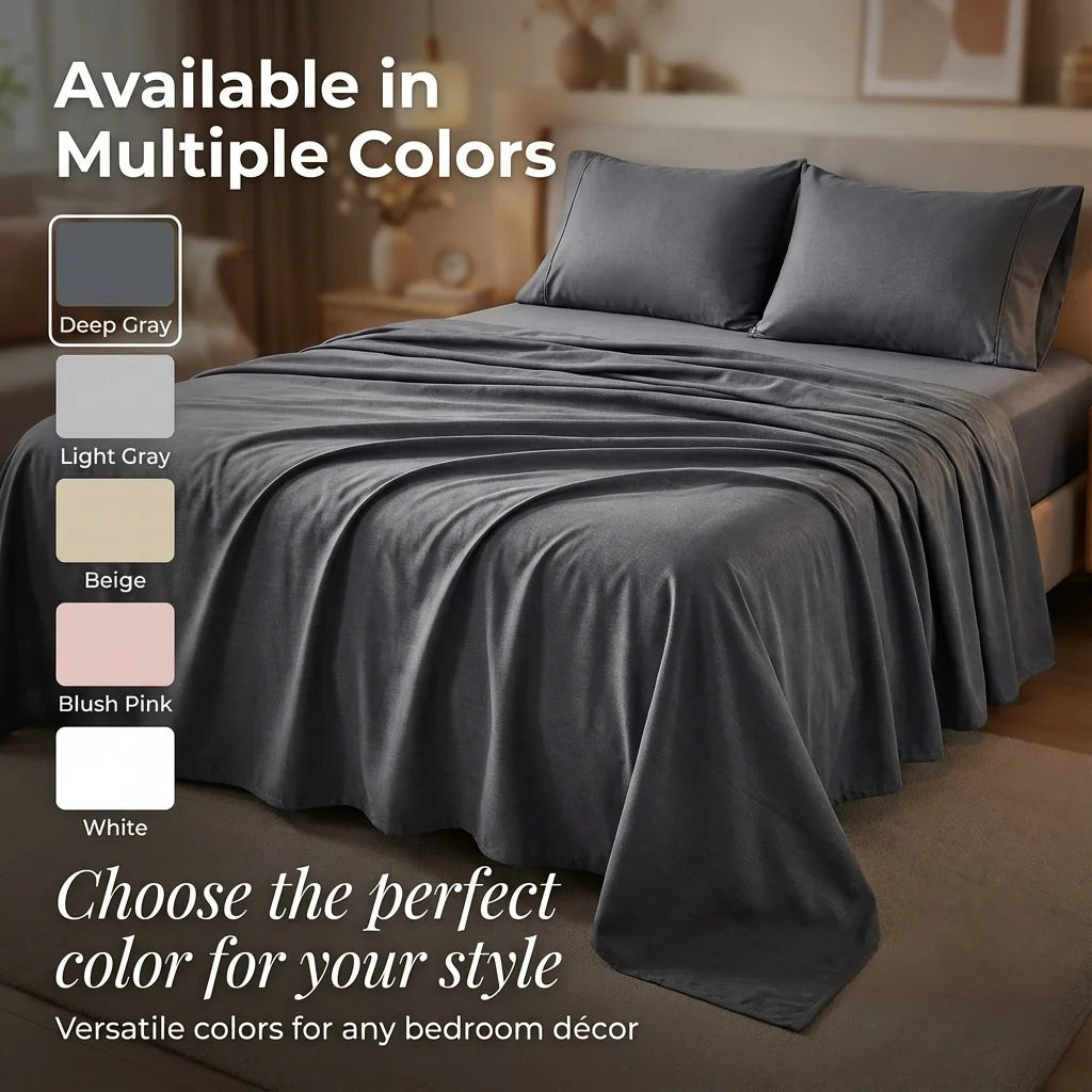Bed Sheets Set Bamboo Bedding For Comfortable Sleep