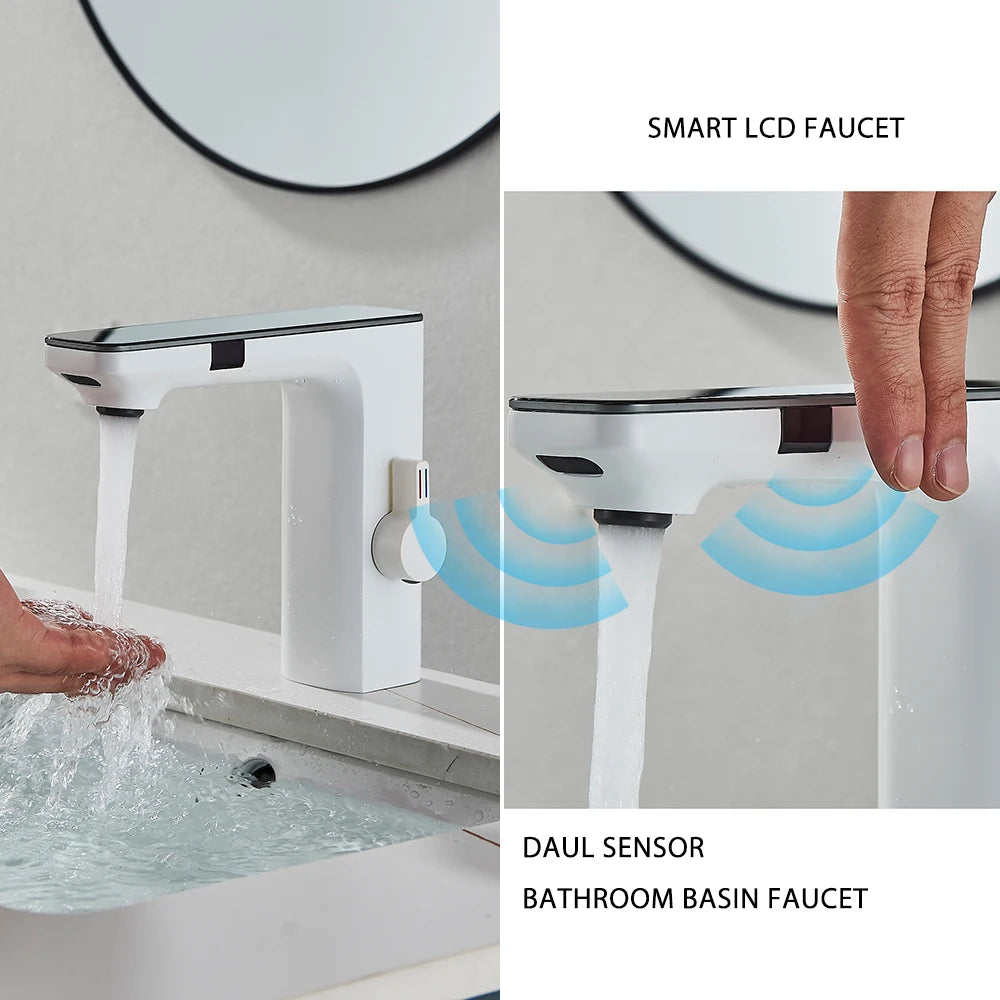 Poqihy Smart Sensor Basin Faucet With Digital Display