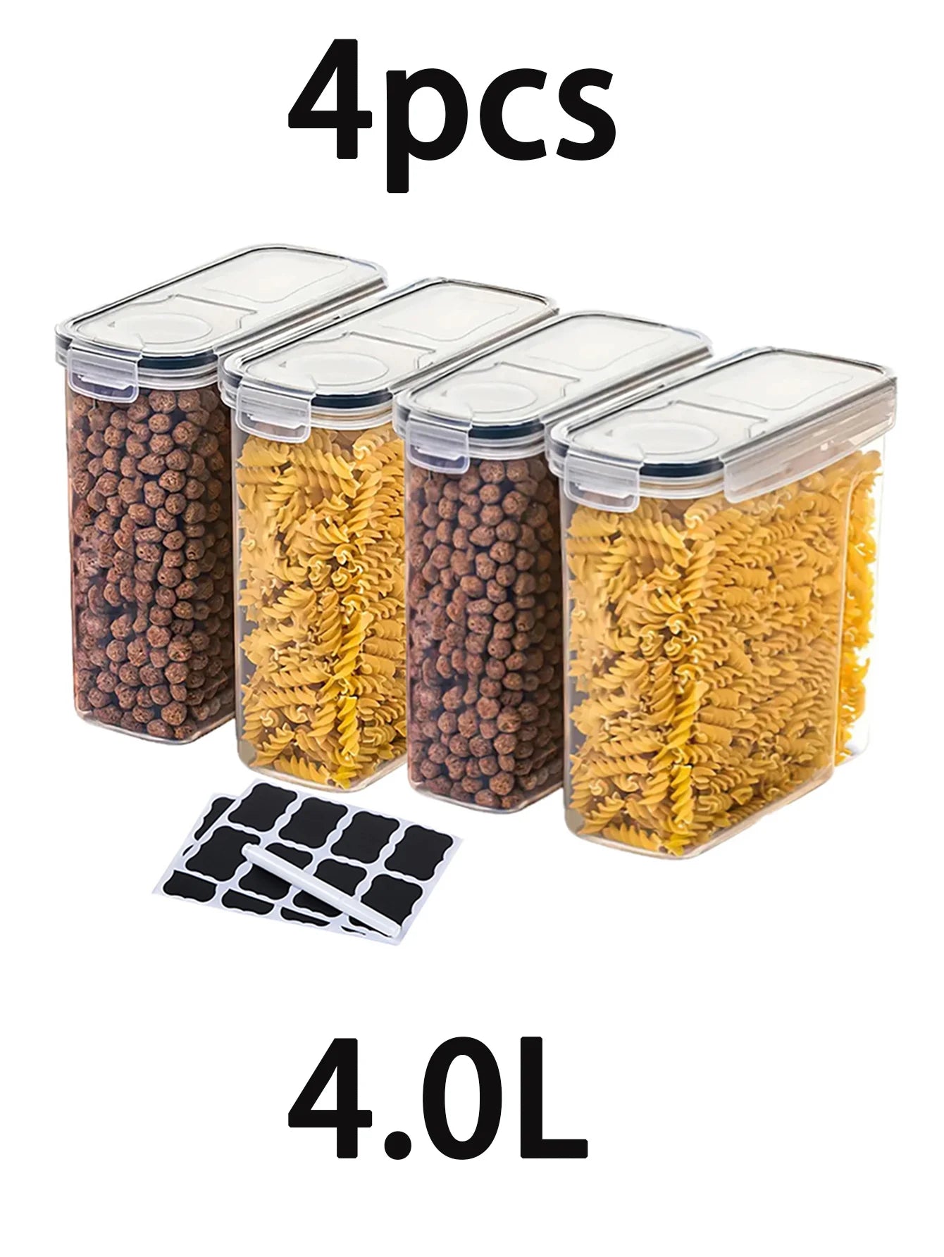 Food Storage Containers Airtight With Lids For Kitchen Pantry Organization