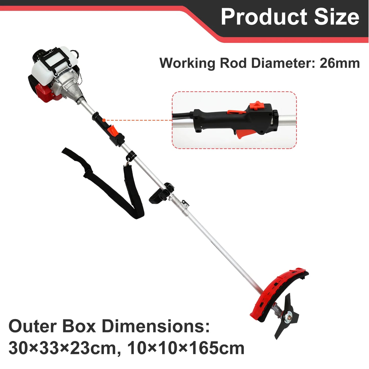 Gas Weed Eater Telescopic Handle for Lawn Maintenance